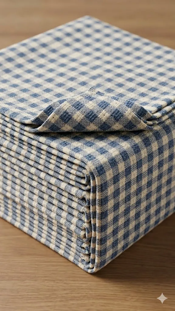 Mantel de Cuadros (Azul, 220 x 220 cm)
