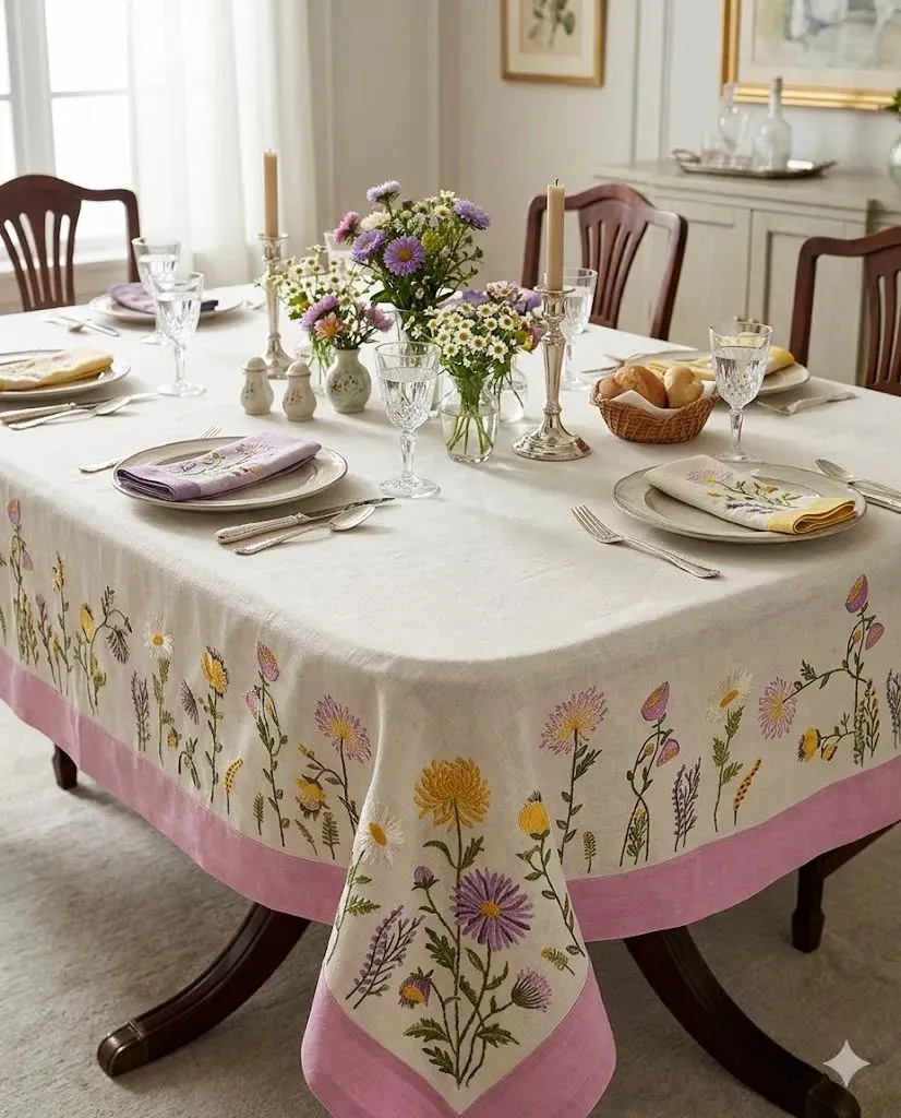 Mantel de flores  (160x320 cm)