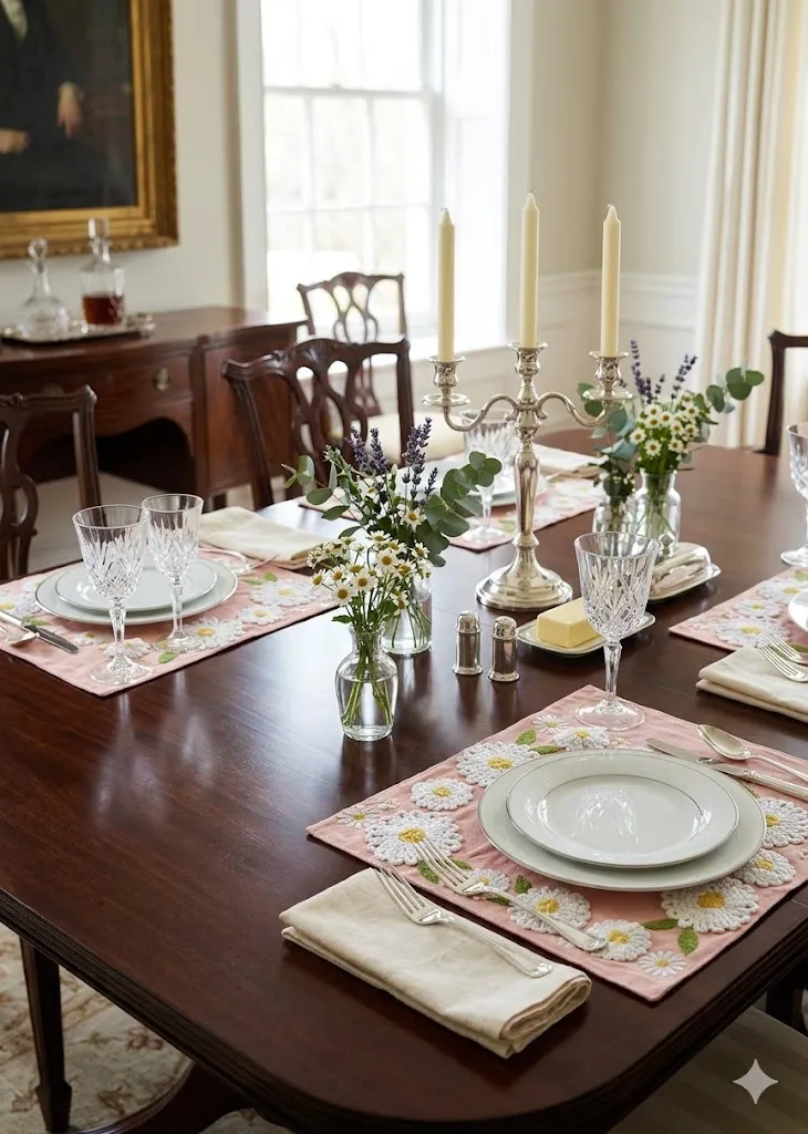 Manteles Individuales con Flores