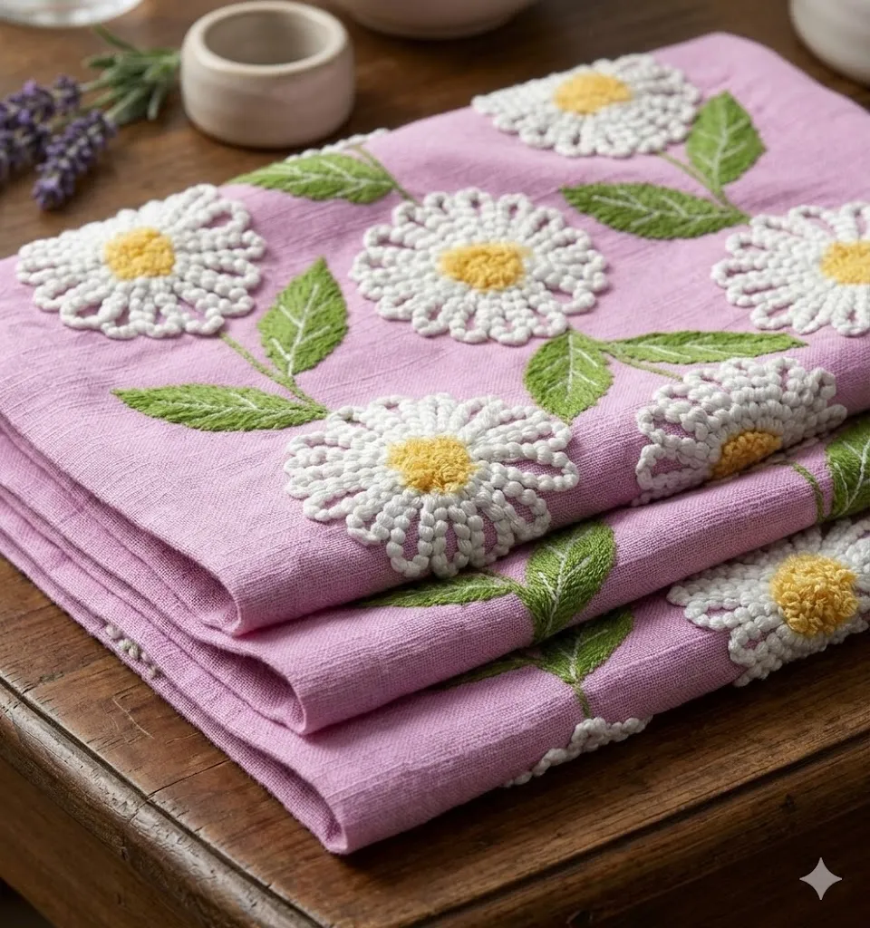Camino de Mesa con Flores (Lavanda)