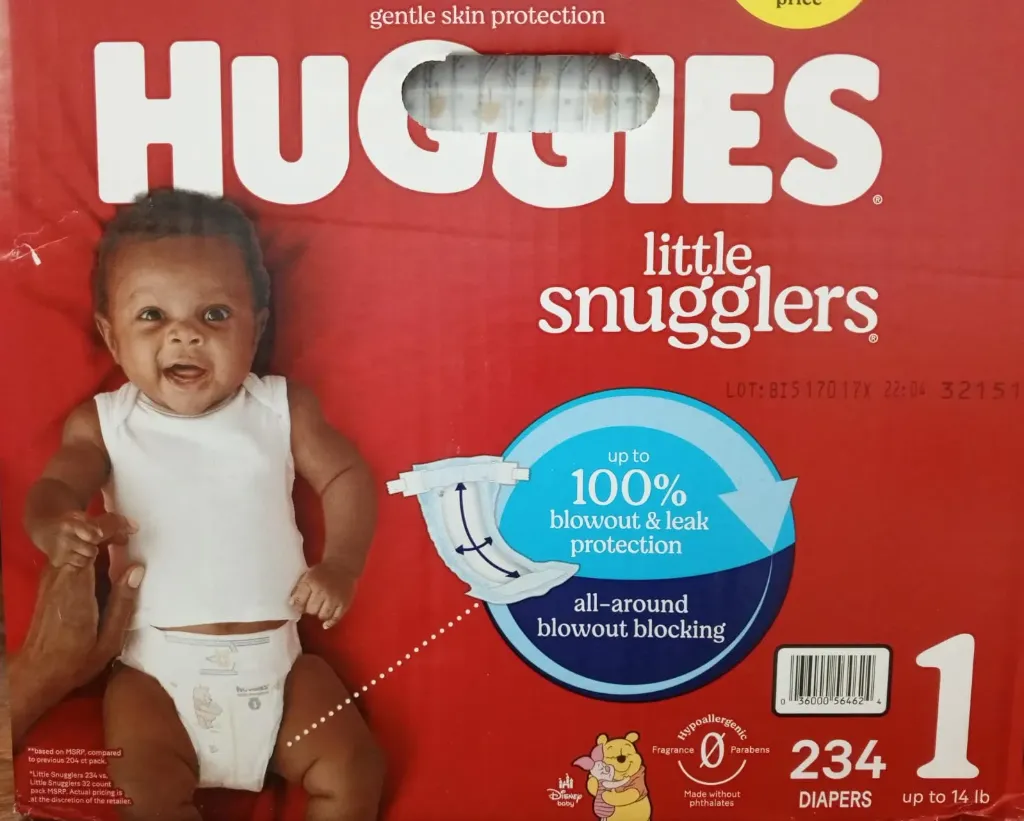 PAÑALES HUGGIES Etapa 1 (78 pzs.)
