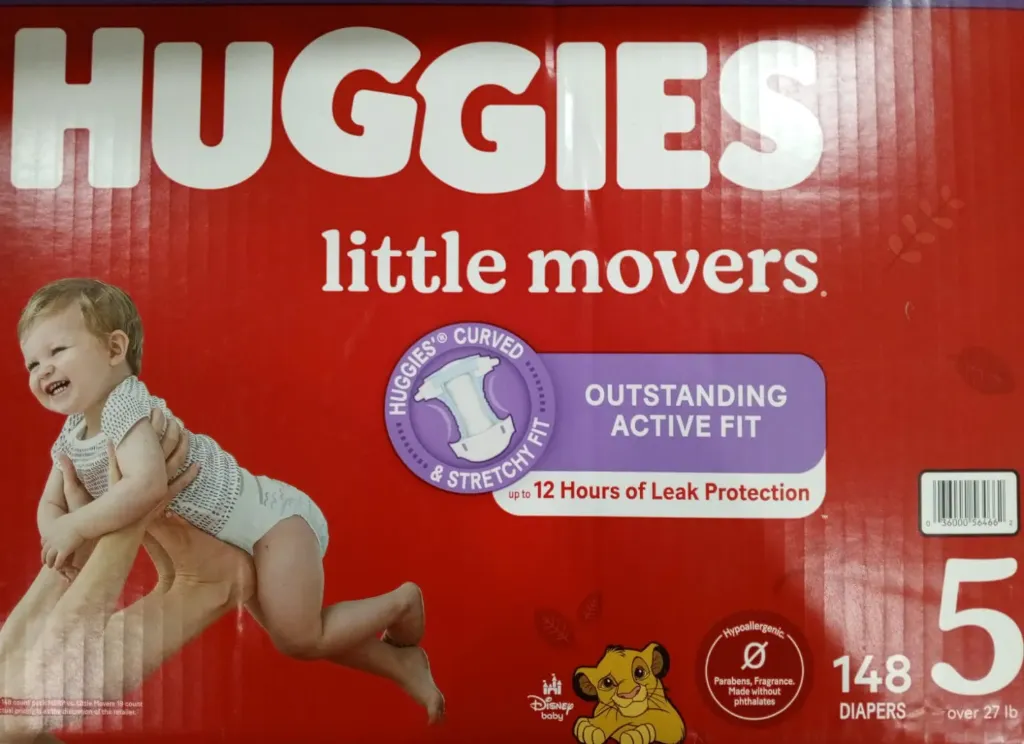 PAÑALES HUGGIES Etapa 5 (74 pzs.)